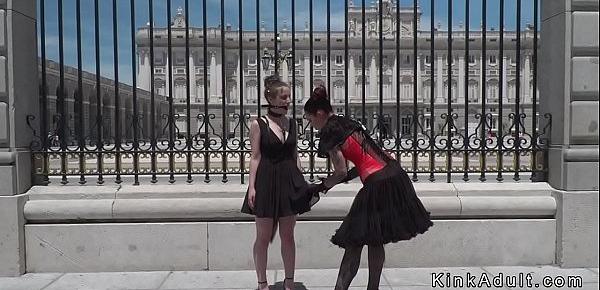  Spanish slave and mistress in public